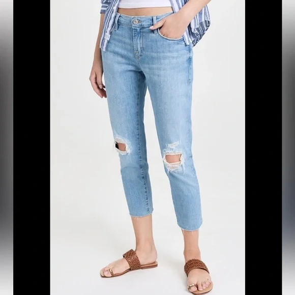 Frame Denim Le Gsrcon Cropped Jeans